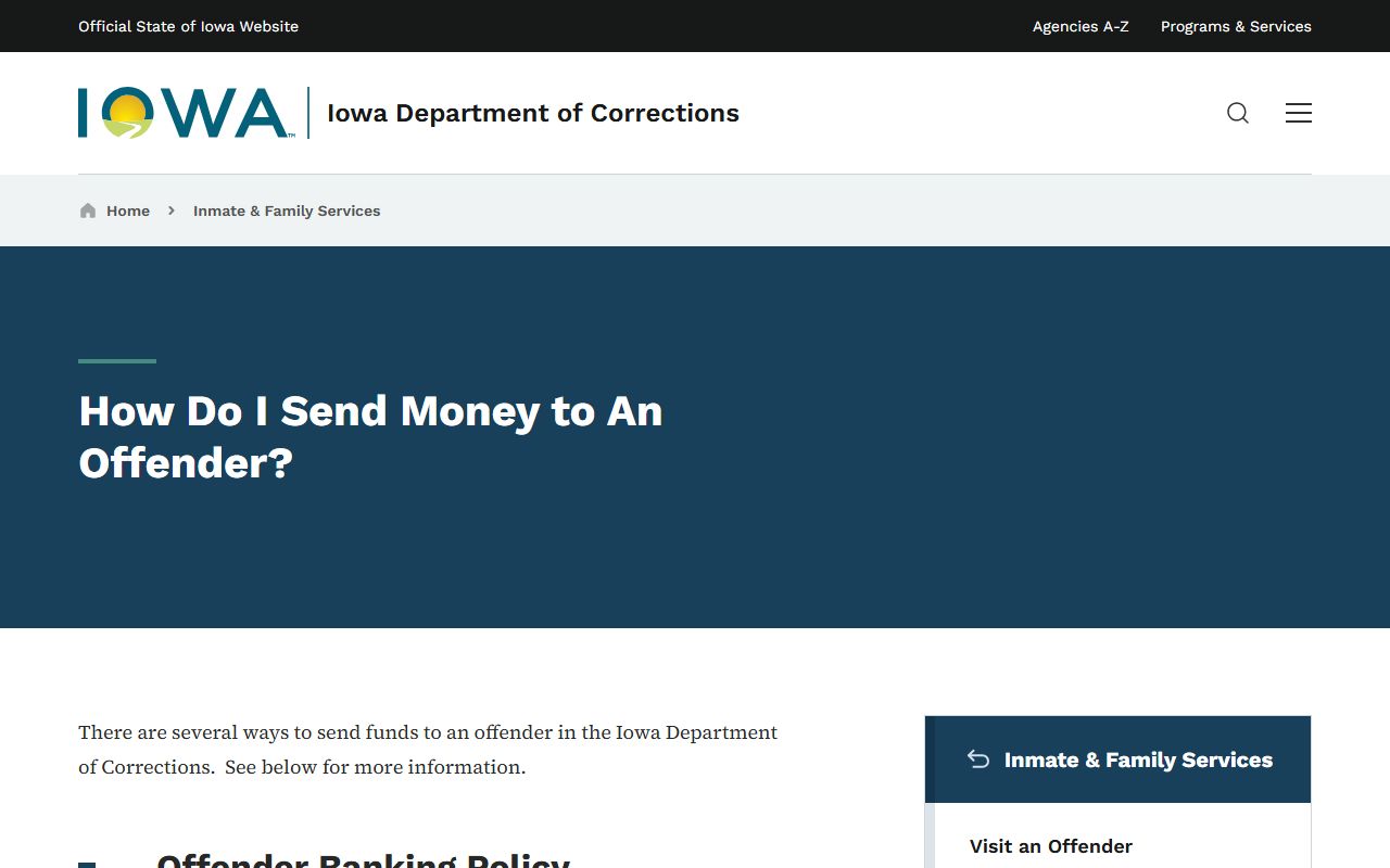 O'Brien County jail mugshots Iowa DOC money source for state custody distinction
